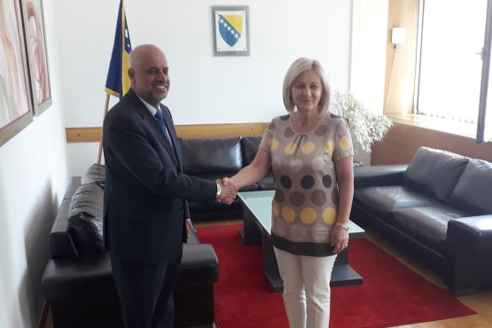 Predsjedateljica Zastupničkog doma PSBiH Borjana Krišto primila u nastupni posjet veleposlanika Sultanata Oman
